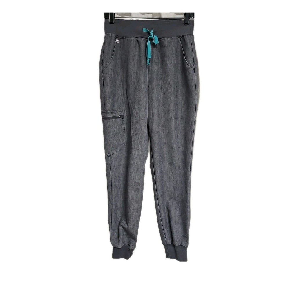 FIGS Technical Collection Zamora Jogger Scrub Pants Gray Women’s Size S Regular‎